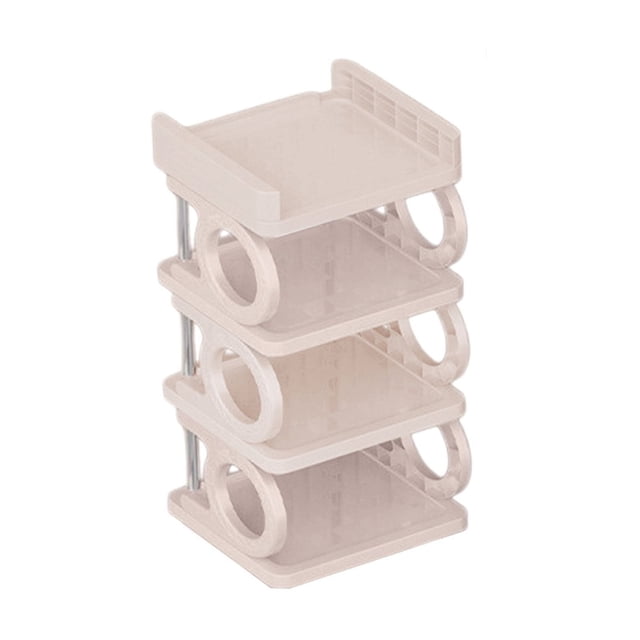 Ohufall Étagère à Chaussures 4 Niveaux pour Entrée Domestique, Robuste, Étroite, Petite Crevasse, Armoire à Chaussures d'Entrée, Étagères de Rangement pour Chaussures Multifonctionnelles pour Chambre, Garde-Robe, Hall d'Entrée, Armoire à Chaussures de Chambre, Rangement pour Chaussures