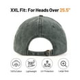 thumbnail image 2 of Zylioo XXL Oversize Washed Denim Dad Cap,Big Head Golf Cap,Adjustable Wide Ball Cap for Large Heads 25.5", 2 of 5