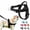 Black, variant on No Pull Dog Harness, Adjustable Anti-Escape No-Pull Dog Harness with Front D-Ring, Breathable Soft Vest for Daily Walking and Training