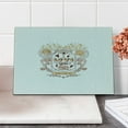 thumbnail image 2 of I Love You More Cutting Board, Drawing of a Jar with Floral Swirls Valentines Day Art Inspiration, Decorative Tempered Glass Cutting and Serving Board, Small Size, Peach Blush Brown, by Ambesonne, 2 of 5