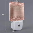 thumbnail image 2 of OLGCZM Glittery Rose Gold Foil Night Light Plug in Printed Led Night Light for Kids Baby Night Light Projector Led Night Lights Plug Into Wall Night Lights Set for Bedroom, Bathroom, Kitchen, 2 of 6