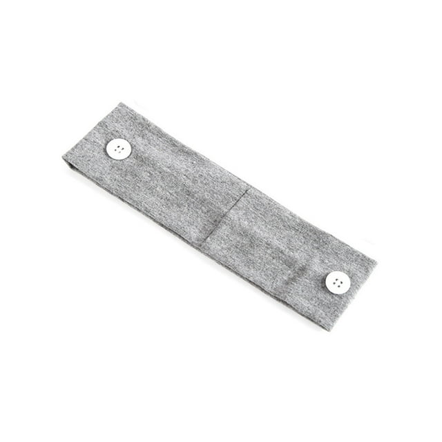 Qarigey Soporte para diadema con botones, buena elasticidad, para aliviar el dolor de oído, buena fijación, bufanda deportiva, tocado clásico, Accesorio para el cabello tipo 9 Qarigey AP009560-18