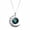 C, variant on Gothic Witchy Zodiac Necklace for Women Men, Fidget Rotating Moon Cabochon Pendant, Astrology Sign Jewelry Birthday Gifts