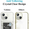 thumbnail image 4 of Wallet Case for iPhone 15 with 3PCS Screen Protectors, Clear Heavy Duty Shockproof Wallet Card Holder, Hidden Flip Card Slot Protective Hard Back Cover Case for iPhone 15, 6.1 Inch Clear, 4 of 7