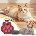 thumbnail image 2 of Pyaiiner Leather Cat Paw Keychain with Fur Compartment Memorial Pet Keepsake for Storing Fur Ashes or Whiskers, 2 of 6