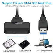 TSV SATA to USB Cable, TSV USB 3.0 to 2.5 SATA III Hard Drive Adapter External Converter Compatible for SSD/HDD Data Transfer