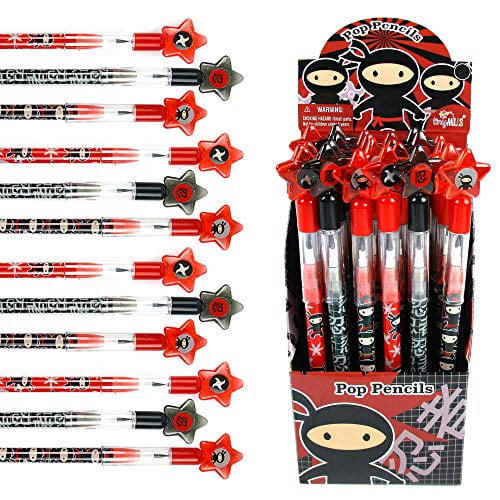 TINYMILLS 24 Pcs Day of the Dead Halloween Multi Point Stackable Push Pencil Assortment with Eraser for Halloween Party Favor Prize Carnival Goodie Bag Stuffers Classroom Rewards Pinata Fillers 