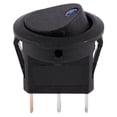 thumbnail image 4 of 4X 12V LED Inverter Rocking Rocker Switch ROUND SPST ON- for BOAT Car Blue, 4 of 8