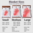 thumbnail image 4 of Marble Texture Flannel Blanket for Bed,Travel and Camping, Abstract Pink Gold Gradient Art Super Soft Cozy Blanket for All Seasons 32"x48", 4 of 7