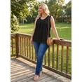 thumbnail image 3 of Oryer Womens Plus Size Tank Tops Loose Fit Tunic Blouses Sleeveless Tops, 3 of 7