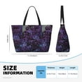 thumbnail image 4 of Sigee Lilac Print Extra Large Waterproof Beach Travel Bag with Zipper - Durable and Versatile for Vacation, Gym, and Daily Use, 4 of 7