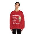 thumbnail image 4 of Funny Saying I'm Just Here For The Free Ice Cream G Gildan 18000 Sweatshirt, 4 of 4