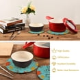 thumbnail image 4 of SKYSONIC 2 pcs Thanksgiving Quote Fall Harvest Pot Holders Trivets, Heat Resistant Trivets,Pumpkin Corn Leaf Cotton Thread Weave Mats for Hot Pads Pans Pot Bowl Teapot, 4 of 7