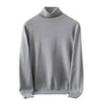 thumbnail image 2 of Wancir Men's Turtleneck Sweaters Long Sleeve Pullover Sweater Lightweight Casual Knitted Sweater for Fall Winter Warm, 2 of 6