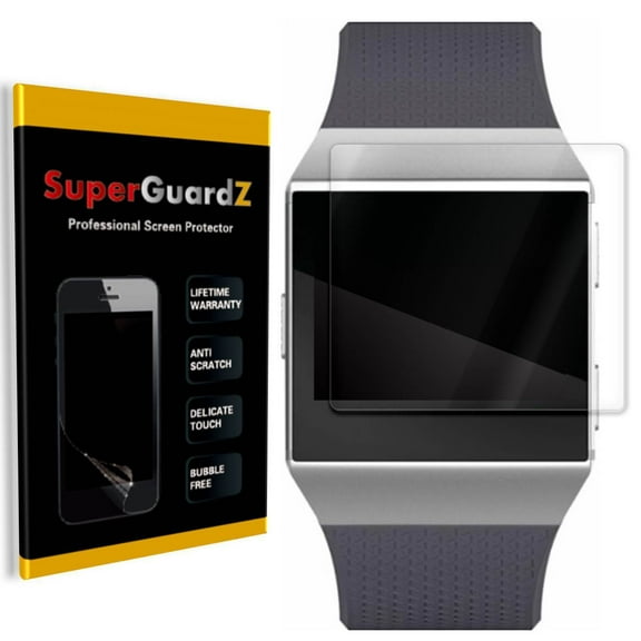 [3-Pack] For Fitbit Ionic SuperGuardZ [FULL COVER] Screen Protector, HD Clear, Military Grade Film, Anti-Scratch