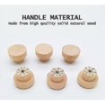thumbnail image 3 of 20 Pieces Wood Cabinet Handles Round Natural Wood Knobs Wood Cabinet Knob Wood Door Knob Drawer Knob Suitable For Cabinet Drawers Cabinets Dressings K, 3 of 5