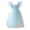 Sky Blue, variant on Gaexia Girls Dresses ,Girls' Dress Ruffle Short Sleeve Square Neck Backless Tutu Dresses Kids Wedding Elegant Princess Dress Clothing For Girls (White,4-5 Years)
