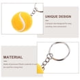 thumbnail image 3 of WEUVEB 5-Pack Yellow Tennis Keychain Charms Stylish Accessories for Keys, Bags, Sports Fans and Tennis, 3 of 7