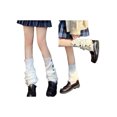 thumbnail image 7 of Wrrkayly Women's Knitted Leg Warmers Fashion Solid Color Flounce Leg Warmers Lolita Socks Accessories, 7 of 7