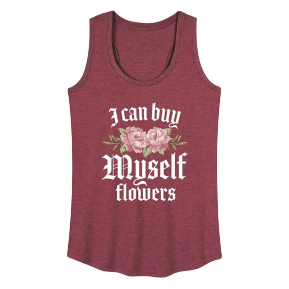 Instant Message - Buy Myself Flowers - Women's Racerback Tank Top