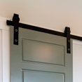 thumbnail image 4 of 4pcs Anti-Jump Disk Block Sliding Barn Door Hardware for Sliding Barn Wood Door, Black, 4 of 5
