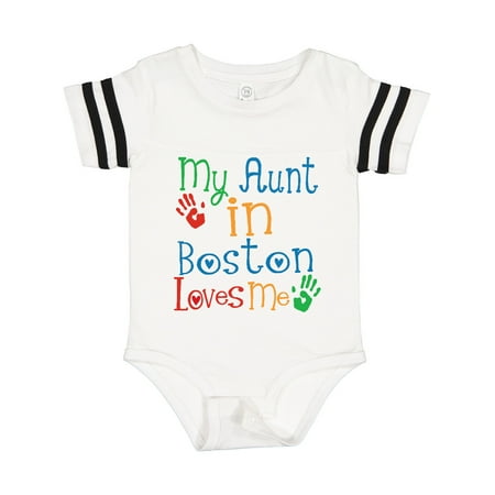 

Inktastic My Aunt in Boston Loves Me Gift Baby Boy or Baby Girl Bodysuit