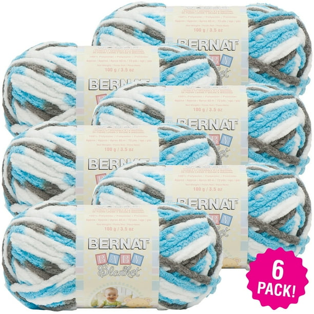 Bernat Baby Blanket Yarn Sail Away, Multipack of 6