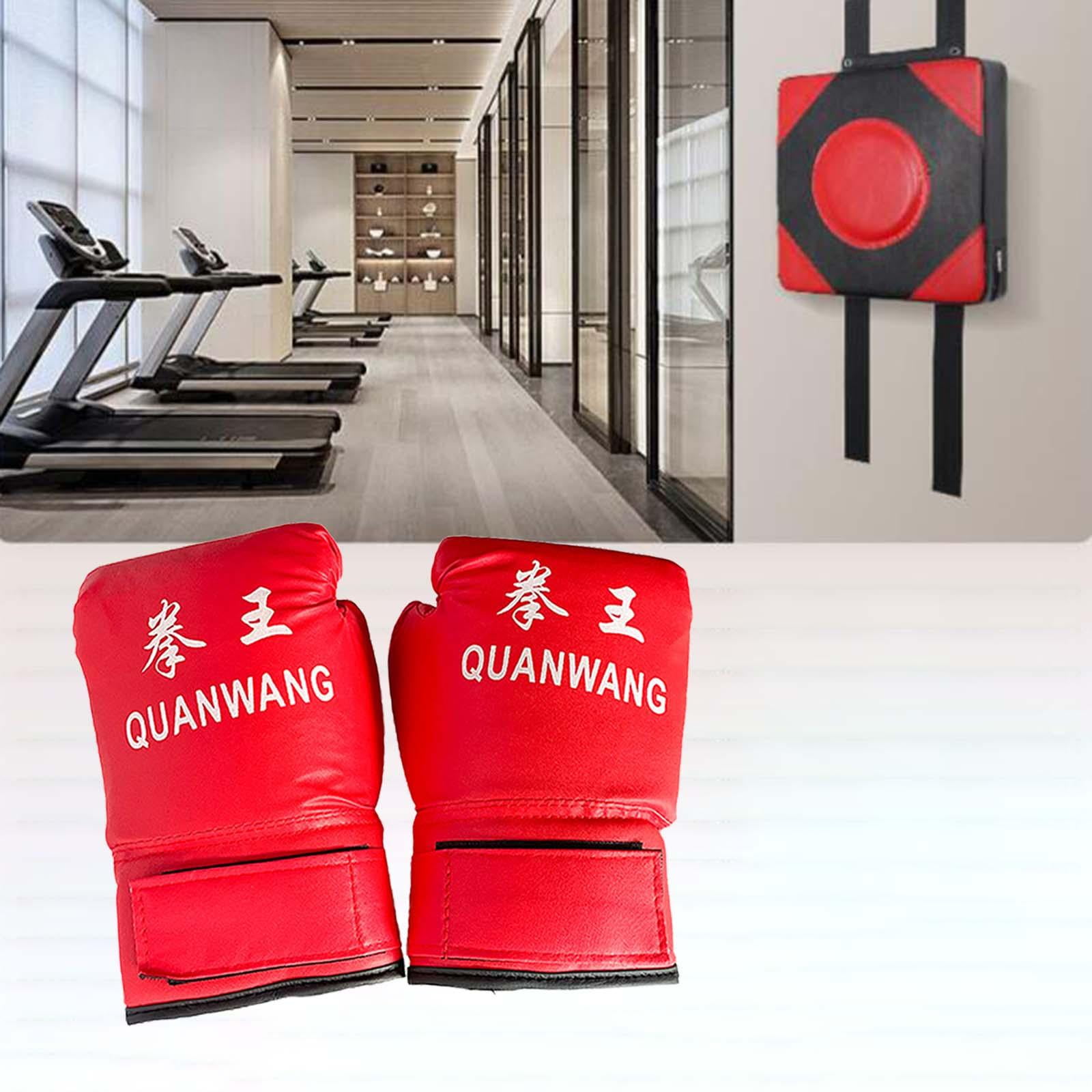 harayaa Boxing Wall Target Fighting Pad Boxing Trainer for Practice Taekwondo Sports Adult Gloves L Red