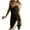 Black, variant on Diufon Nightgowns for Women Stain Spaghetti Strap Deep V Neck Camisole Nightdress Trendy Silk Slit Pajamas