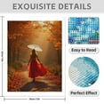 thumbnail image 3 of Diamond Art Kit for Adults, Autumn Stroll Red Dress Umbrella Diamond Painting for Adults Beginners, DIY Diamond Art Painting Kits, 5D Diamond Painting Crafts for Home Decor 12x16 Frameless, 3 of 7