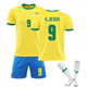 thumbnail image 1 of Brazil Home Yellow Jersey Set Kids Adults Soccer Football Jersey Training Shirt Suit No.9 G.JESUS L, 1 of 2