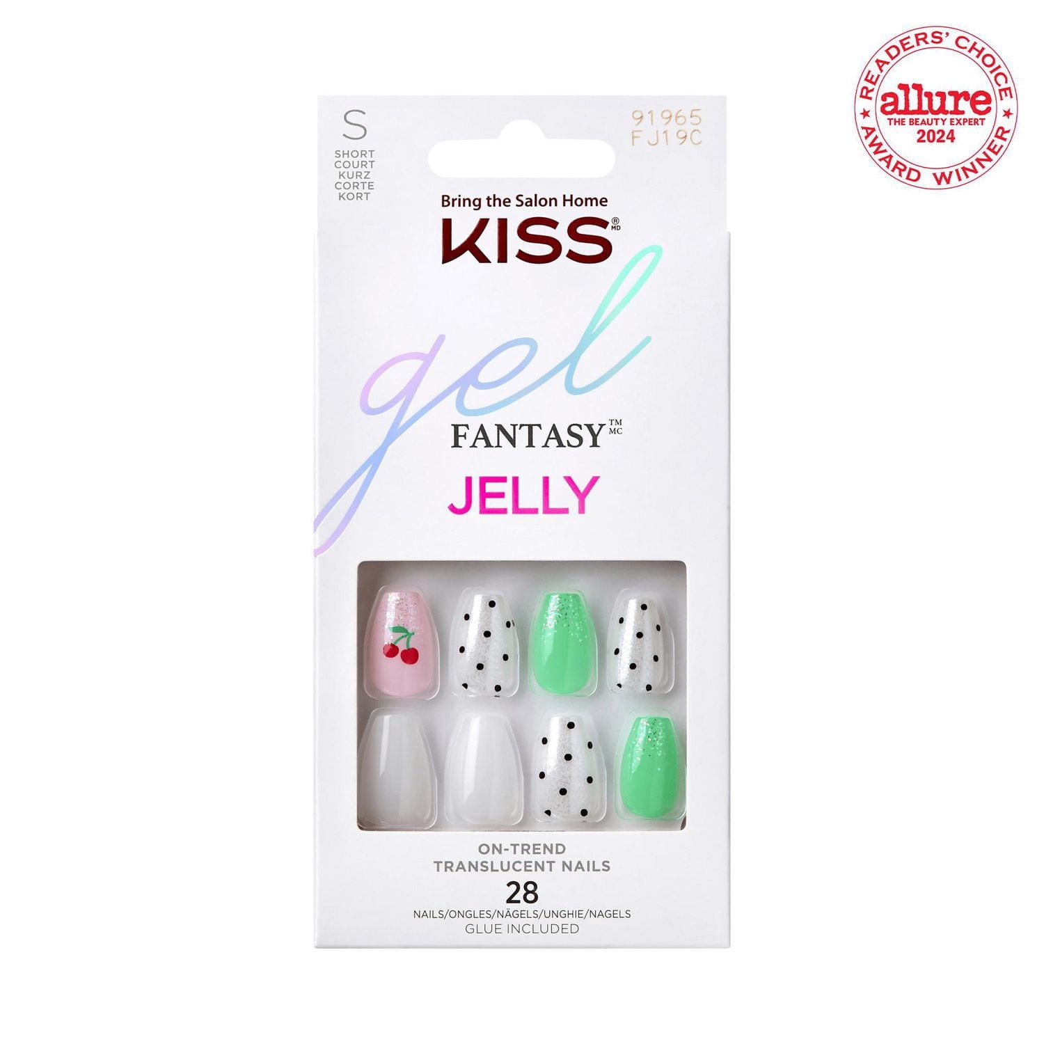 KISS Gel Fantasy - Ongles Postiches, Longs