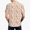 thumbnail image 6 of Wukai Retro Autum Mushrooms Men’s Polo Shirts,Quick-Dry Athletic Shirt,Classic Fit Shirts-, 6 of 8
