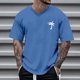 thumbnail image 1 of Blusas y camisas de manga corta con cuello en V para hombre, camisetas deportivas de manga corta con cuello en V, camisetas deportivas de trabajo, camisetas de verano para hombre, blusas de manga cort, 1 of 4