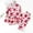 Pink, variant on Women's 2 Piece Valentines Pajamas Cute Love Heart Print Plus Size Long Sleeve Button Down Shirts and Pant Soft Comfy Loose Sleepwear