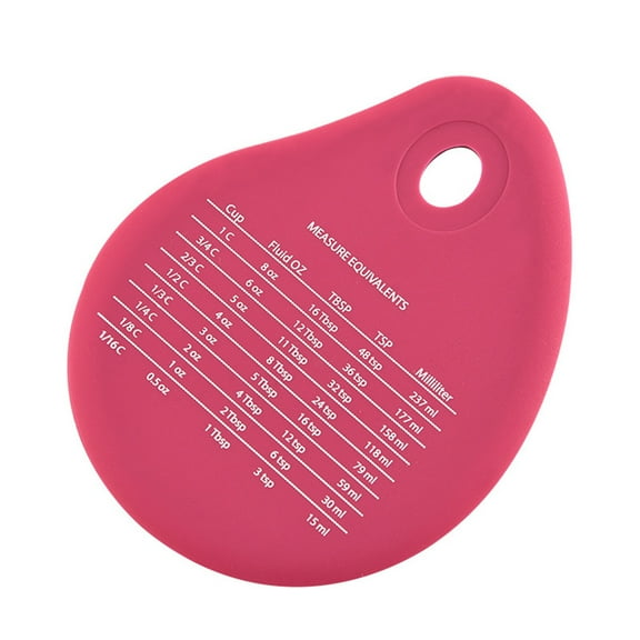 SOPOTUTU 3Pcs Assorted Color Silicone Cream Scraper with Scale Kitchen Baking Tool