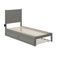 thumbnail image 3 of AFI NoHo 14" Twin-XL Wood Platform Bed Frame with Twin-XL Trundle, Grey, 3 of 7