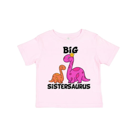 Inktastic Big Sistersaurus with Cute Sibling Dinosaurs Girls Toddler T-Shirt