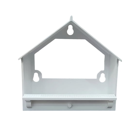 Deeceymbur Window Mounted Bird Feeder Outdoor Hanging Suction Cup Waterproof Plastic Food Dispenser for Wild Birds Garden Decor Easy Install Close Range Watching