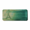 thumbnail image 1 of Eiffel Tower Computer Mouse Pad, Eiffel Tower Colorful Gradient Sketch in Ombre Style Drawing French Print, Rectangle Non-Slip Rubber Mousepad X-Large, 35" x 15", Teal Mustard, by Ambesonne, 1 of 2