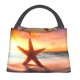 thumbnail image 1 of Balery Starfish Sunset Sea Beach Bolsa de Aislamiento Portátil – Bolsa de Almuerzo con Forro de Aluminio Mejorado, Funda Impermeable y Fácil de Limpiar para Picnic y Caja de Almuerzo, 1 of 6