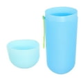 thumbnail image 7 of Portable Toothbrush Case Toothbrush Holders Plastic Dark Blue Light Blue 7.87"x2.36"x1.38", 7 of 7