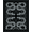 Black Silver, Pattern 13, variant on Design&I 8'x10' Washable Area Rug Gothic Intertwined Spotted Scale Motif Coiled Snake Serpent Round Playful for Living Room, Family Extra Large Skid-Resistant Low Profile