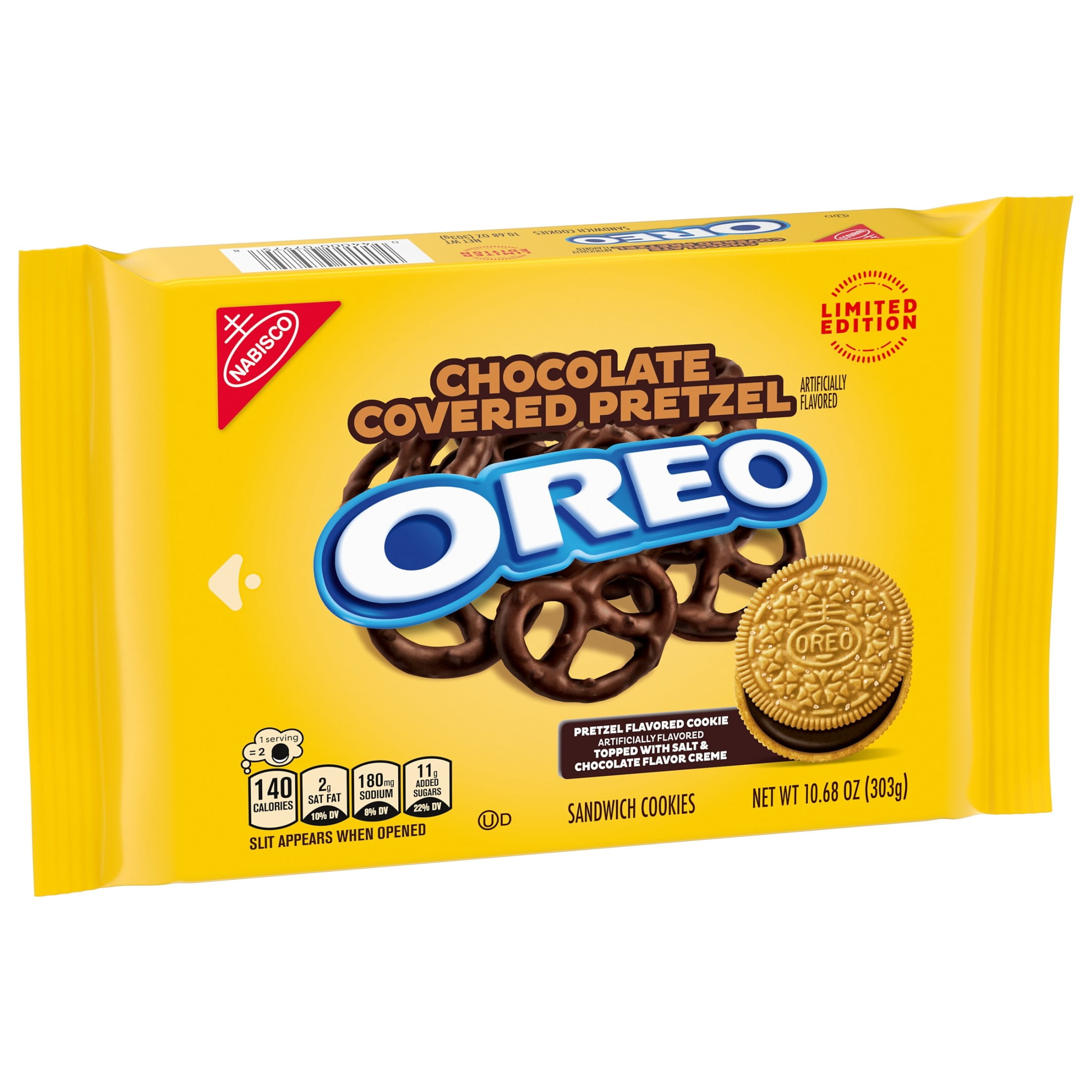 OREO Chocolate Covered Pretzel Sandwich Cookies, Limited Edition, 10.68 oz