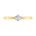 thumbnail image 3 of 1/5 Carat 6-Prong Set Diamond Solitaire Engagement Ring Band in 14K Yellow Gold (Ring Size 9.5), 3 of 4