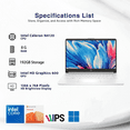 thumbnail image 4 of HP-Laptop-14-HD-Light-Weight-Newest-Intel-Quad-Core-Laptops-Computers-8GB-RAM-192GB-Storage-64GB-eMMC-128GB-SD-Card, 4 of 9