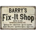 thumbnail image 1 of BARRY'S Fix-It Shop Sign Grandpa Dad Wall Décor 8 x 12 Matte Finish Metal 108120006143, 1 of 1