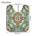 thumbnail image 6 of Wobogo Bohemia Pattern U-Shaped Toilet Bath Mat Set Super Soft Absorbent Quick Dry Memory Foam Non Slip Bathroom Rugs for Tub Shower and Single Sink, 6 of 9