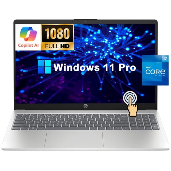 HP 15.6" Touchscreen Laptop for Business & Student, Intel Core i7-1355U(Beats i9-10880H), 16GB RAM, 512GB SSD, IPS FHD Display, Windows 11 Pro, Copilot AI, w/Accessories