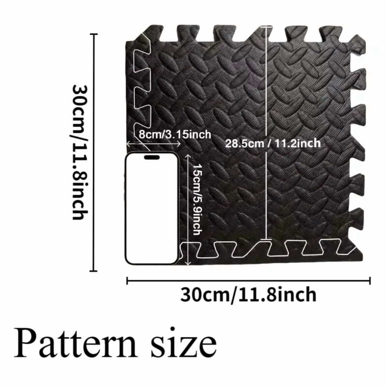16 Piece Fitness Yoga Mat Soft EVA Foam Puzzle Mat Non Slip Interlocking Gym Mat Protective Mat for Fitness Equipment